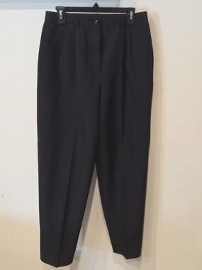 Requirements Women's Black Pleated Dress Pants